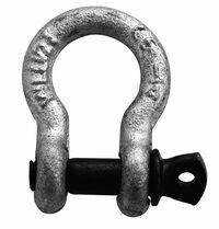 shackle WLL 3250 kg high-strength tempered, curved