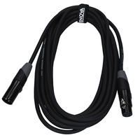 ENOVA 20 m XLR female to XLR male microphone cable 3-pin analogue & AES with velcro